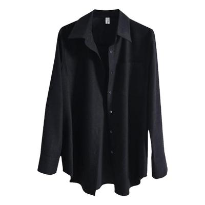 宽松慵懒风长袖磨毛加厚抗皱外套