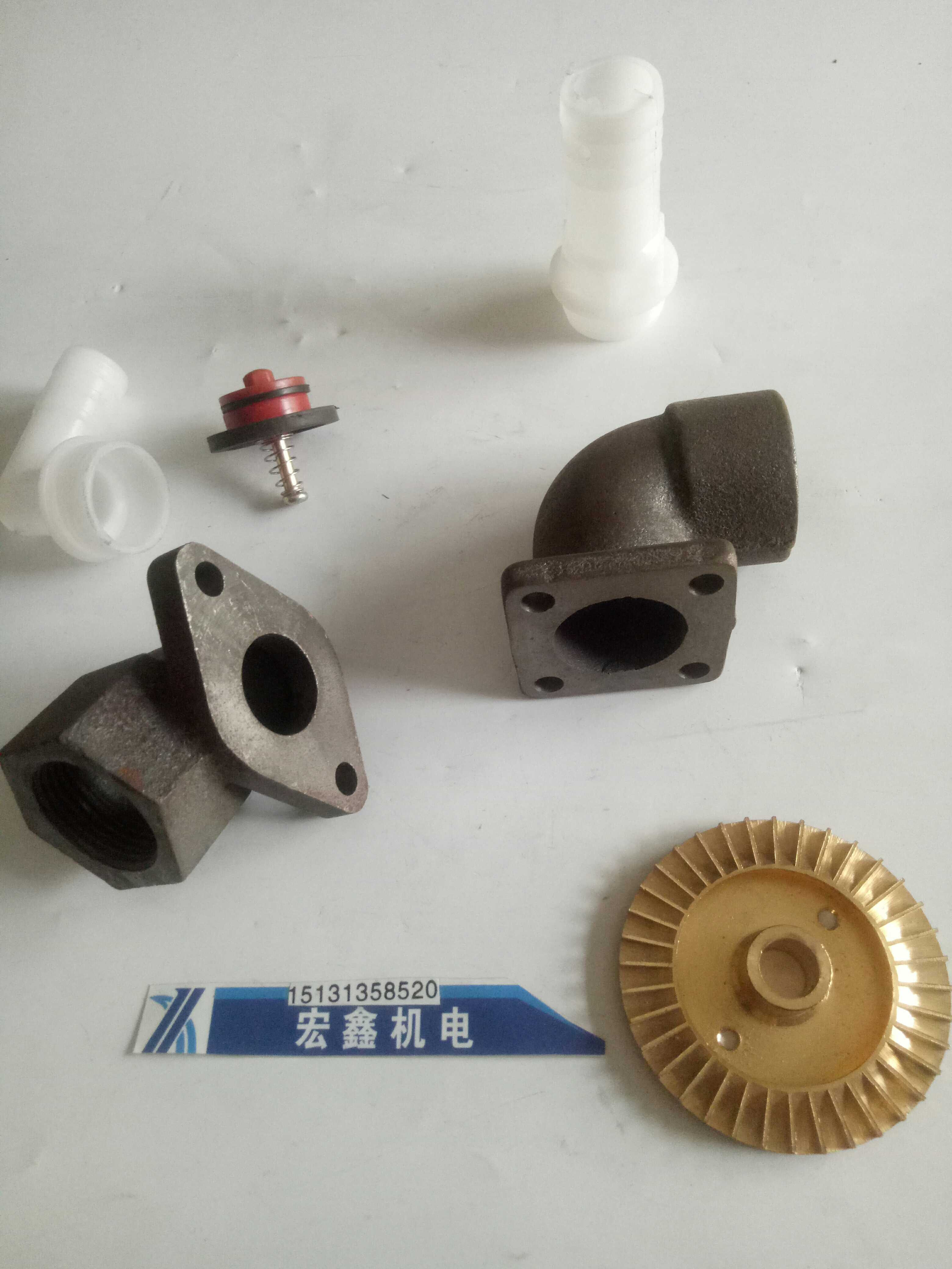 高压泵配件370w550w750w泵头自吸铸水泵头菱形出水口铁水箱储水箱