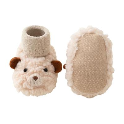 爱贝迪拉宝宝秋冬加厚地板鞋袜子