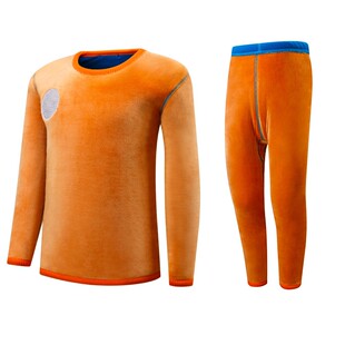 哈尔滨巨厚儿童保暖衣套装中大童女童加绒加厚东北秋衣秋裤防寒衣