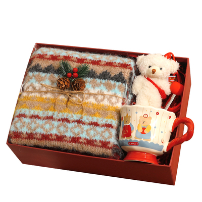 冬日韩系氛围感围巾礼盒送女生~