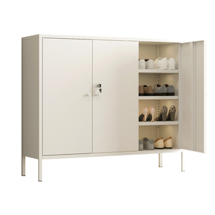 入户门鞋柜家用门口新款2024爆款收纳储物柜高脚多层带锁门外走廊