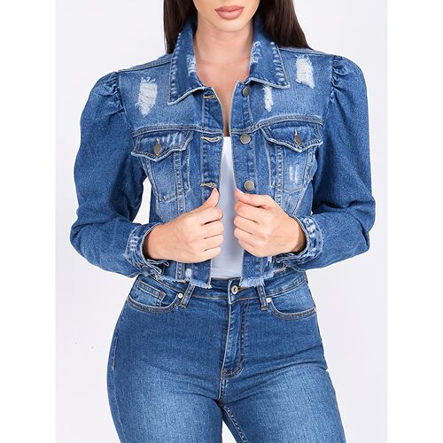 J 33649L New Denim Jacket 新款牛仔外套 亚马逊速卖通跨境欧美