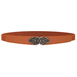 新款松紧腰带女配裙子装饰弹力皮带女款毛衣配饰红色黑色白色复古