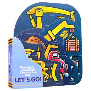 晚安建筑工地 造型纸板书 英文原版绘本 Goodnight Goodnight Construction Site Let's Go 儿童英语启蒙图画故事书 英文版进口书