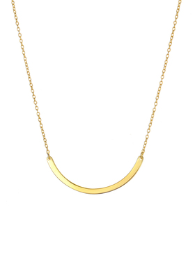 欧美热销ins简约小众弧形不锈钢链精美的设计饰品钛钢短款颈链