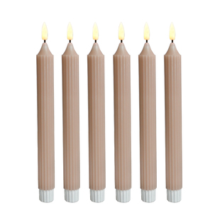 遥控长杆蜡LED电子蜡烛灯电池莫兰迪色石蜡圣诞婚礼烛光晚餐装饰