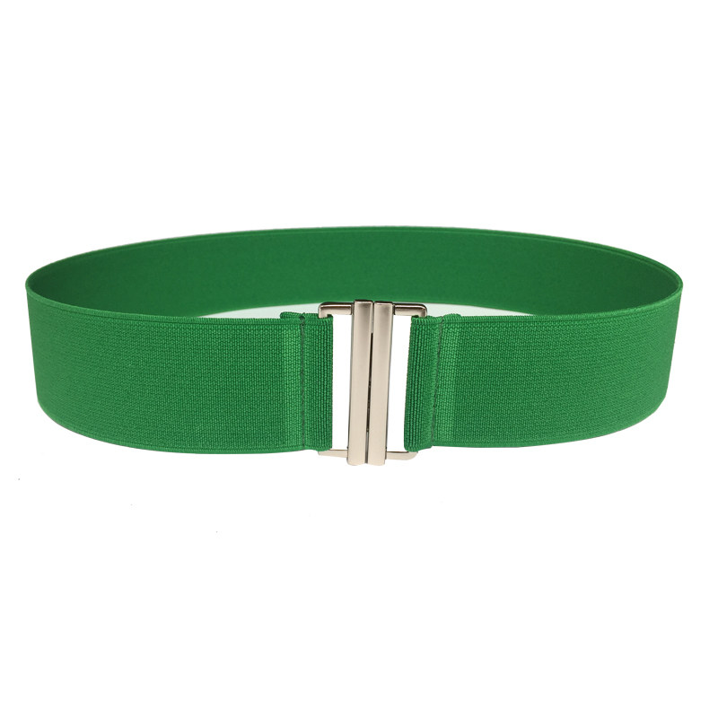 包邮4CM女简单彩色松紧腰带腰封牛仔裤皮带细皮带弹力松紧裤腰带