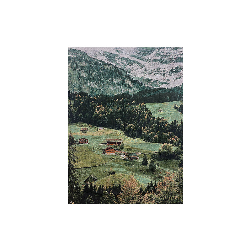 TaoMu 雪山森林治愈系山景挂毯装饰画客厅沙发背景墙卧室墙面挂画