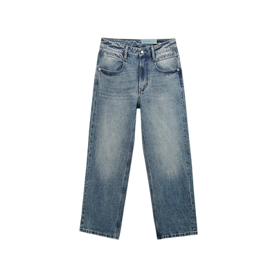 ABLEJEANS宽松直筒牛仔裤