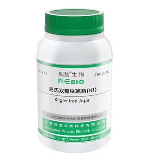 克氏双糖铁琼脂(KI) 用于细的复合生化试验 T1272 250g 包邮