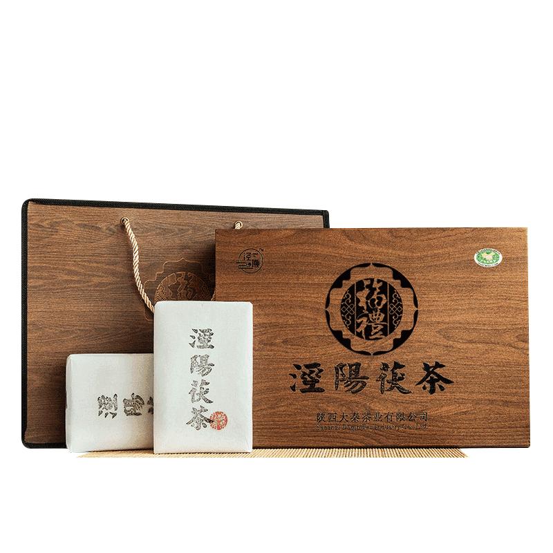 金花黑茶泾域茯砖茶礼盒装1000g
