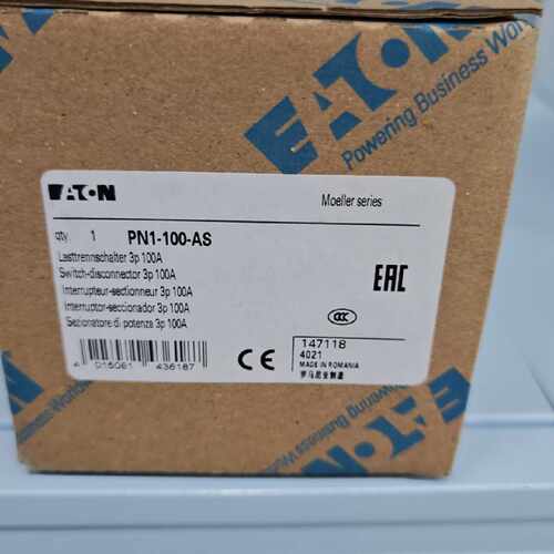议价伊顿穆勒PN1-100德国进口100A负荷隔离开关原装正品