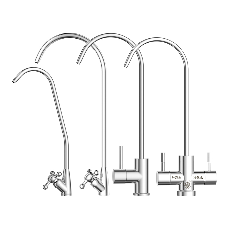 净水器水龙头专用2分3分双出水家用直饮机的304不锈钢过滤器配件