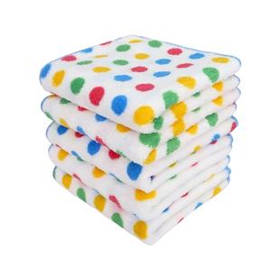 圆点抹布厨房清洁洗碗布不易沾油吸水保洁毛巾家用不易掉毛百洁布