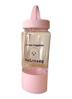 宠物猫狗ba＆ttang粉色水瓶300ml