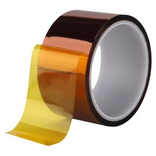 金手指高温胶带耐高温绝缘胶纸pi聚酰亚胺胶带工业防焊耐热聚酰亚胺胶带3D打印手机维修固定屏茶色隔热0.055