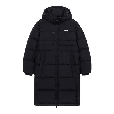 李宁火锅羽绒服 健身系列 男款保暖御寒舒适轻盈简约鸭绒长羽绒服