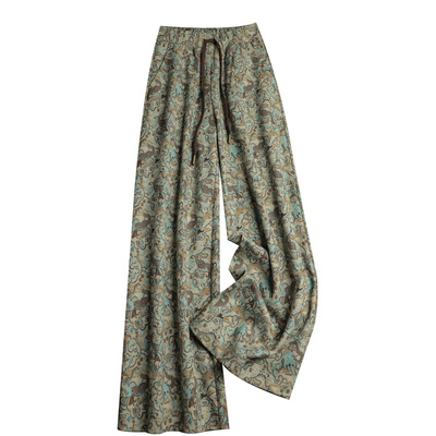 欧韩货花色休闲裤子女2025秋新款