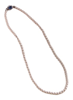 施家珍珠项链锁骨链颈链送女友