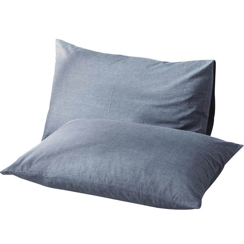 枕头套A类纯棉水洗棉单人枕芯套全棉48*74cm30x50小枕套方形定做