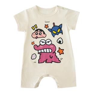 亲子装一家三口夏季高级宝宝衣服夏日不一样的母女装连体衣外出服