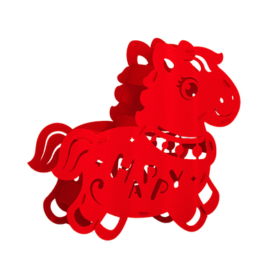 2026马年元旦新年装饰春节过年高档剪纸立体福字摆件场景布置氛围