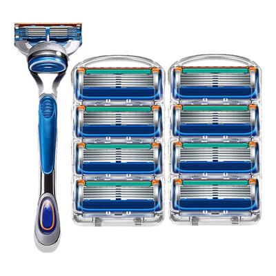剃须刀2024新款手动脱毛刀五层5刀片刮胡刀头男士光头胡须胡子刀