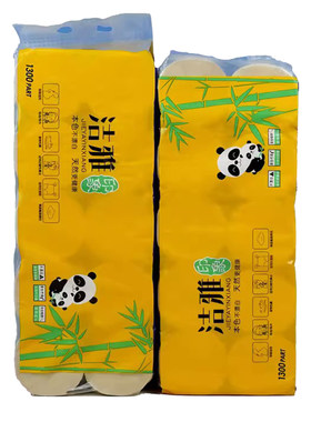 洁雅本色无芯卷纸1000克卷筒纸