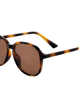 水晶眼镜水晶石墨镜石头太阳镜清凉老人防晒时尚男女眼睛茶色开车