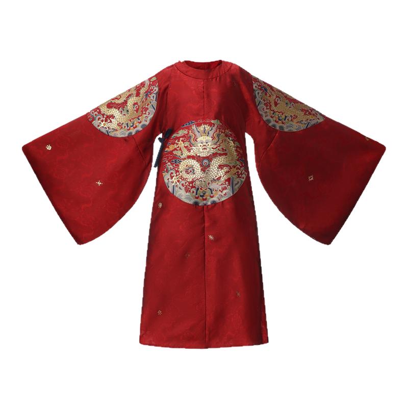 儿童明制汉服龙纹补服秋冬款