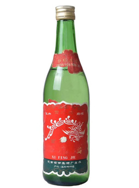 1990年生产西凤酒55度绿瓶