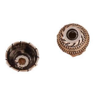 藏银流苏帽子 手工DIY耳饰吊坠手链配件花形小帽子藏银饰品配件