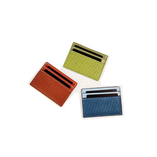 高端款女士男士编织皮卡包小巧便携卡夹卡套超薄零钱包证件收纳包