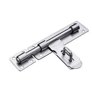 304不锈钢插销门锁扣加厚加粗防盗左右大门栓门扣木门闩天地插销