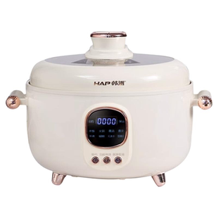 韩派电压力锅家用鸳鸯锅电饭煲4L多功能电火锅三格内胆电饭锅