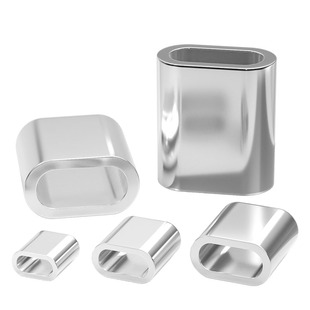 钢丝绳铝套椭圆形单孔铝套铝接头铝夹头卡子M1M2M3M4M5M6M8M10mm