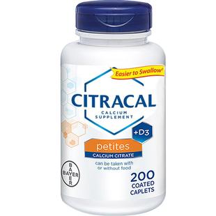 【直营】美国拜耳美信钙Citracal 进口柠檬酸钙+维生素D3小颗粒装