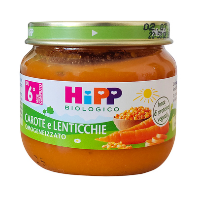 意大利喜宝有机婴儿胡萝卜扁豆泥