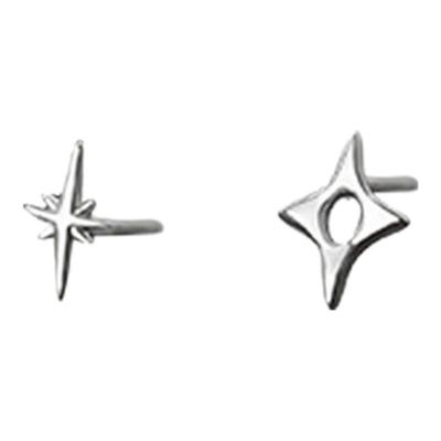 18光年S999纯银耳钉精致设计四