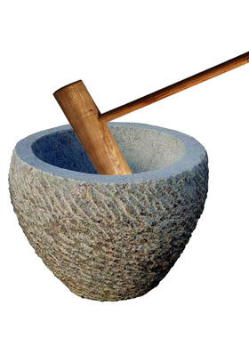 老物件旧石器打年糕