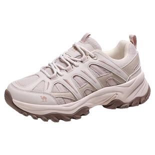 骆驼云逸2女鞋2025秋冬厚底增高户外徒步登山鞋加绒保暖运动鞋男