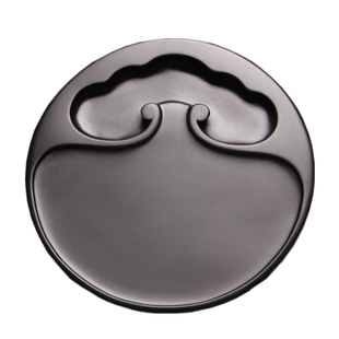 非遗歙砚/万事如意/精品老坑砚台天然原石书法绘画磨墨黑龙尾端砚