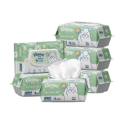 舒洁植物双萃可冲散湿厕纸