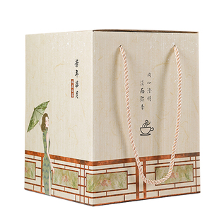 现货福鼎白茶包装空盒357克茶饼礼盒8饼装礼盒散茶手提盒通宇包装