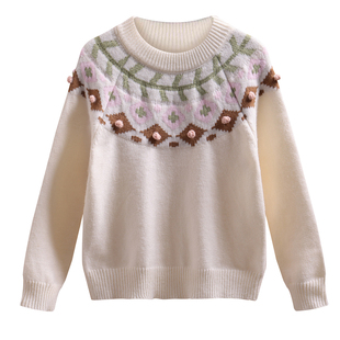 女童毛衣2025秋季新款儿童洋气宝宝针织衫秋冬中大童加厚打底内搭