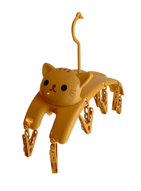 猫咪多夹子袜子内裤晾衣架可爱