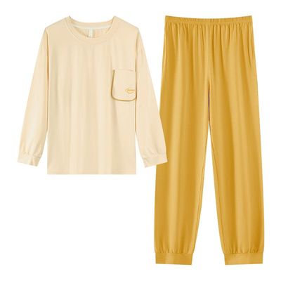 2025纯棉长袖女睡衣套装可外穿