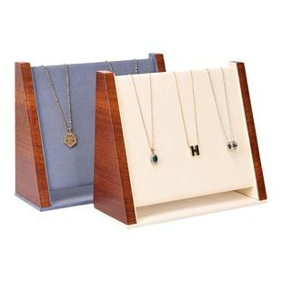 众美达珠宝展示道具实木吊坠项链展示架立式首饰项链收纳展示架