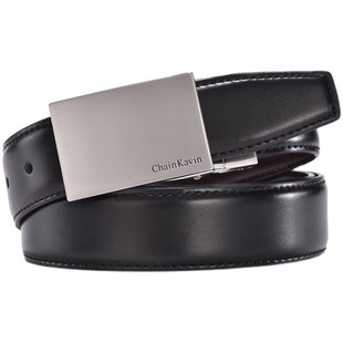 官方正版ChainKavin皮带男士青年针扣年轻人百搭潮流平滑扣礼盒装